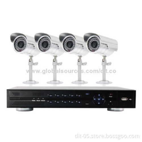 4-channel H.264 960H DVR Kit with PTZ, Alarm Function, Supports HDMI, SATA HDD